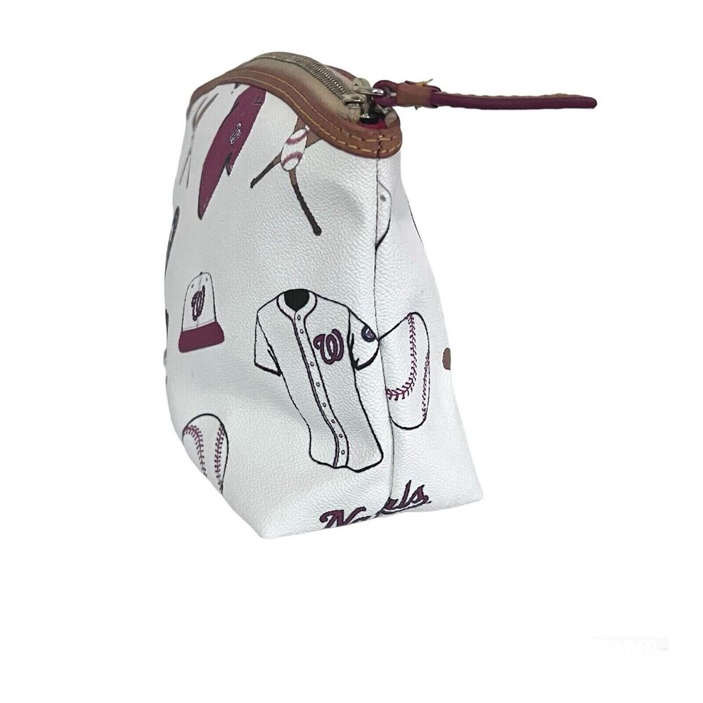 Dooney & Bourke Washington Nationals Logo MLB Coated Cotton Cosmetic Case Clutch - Picture 6 of 12
